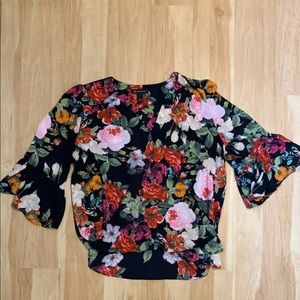 INC International Concepts floral blouse